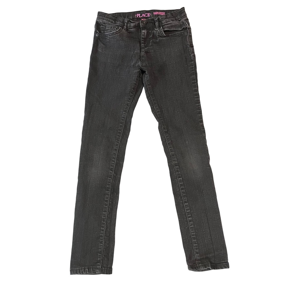 The Children's Place Girls Size 10 Black Wash Super Skinny Jeans